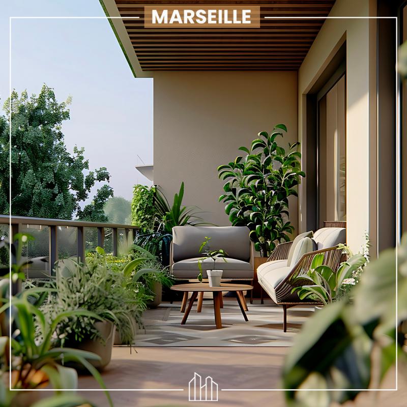 Marseille 10eme Appartement neuf 3 pièces 60 m²