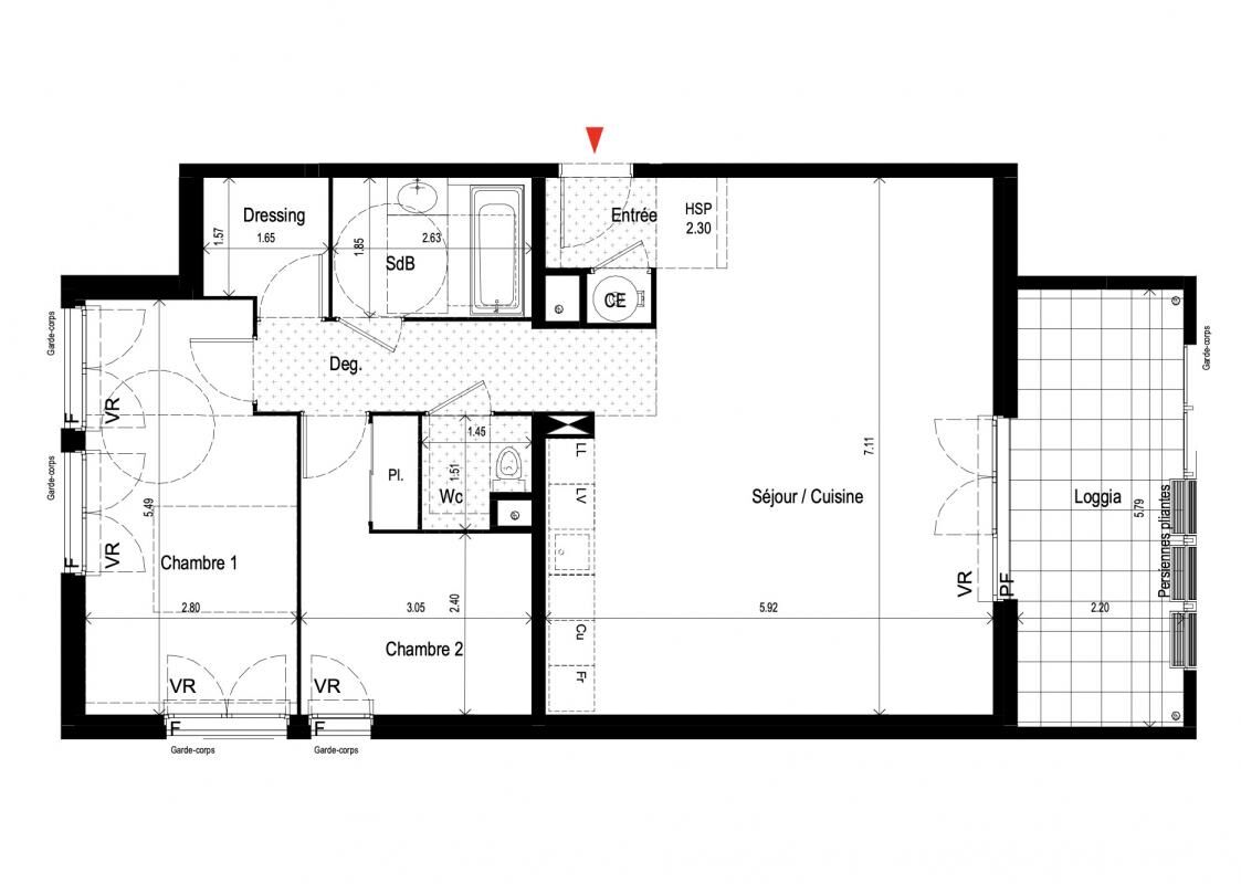 Appartement neuf 3 pièces 79 m²