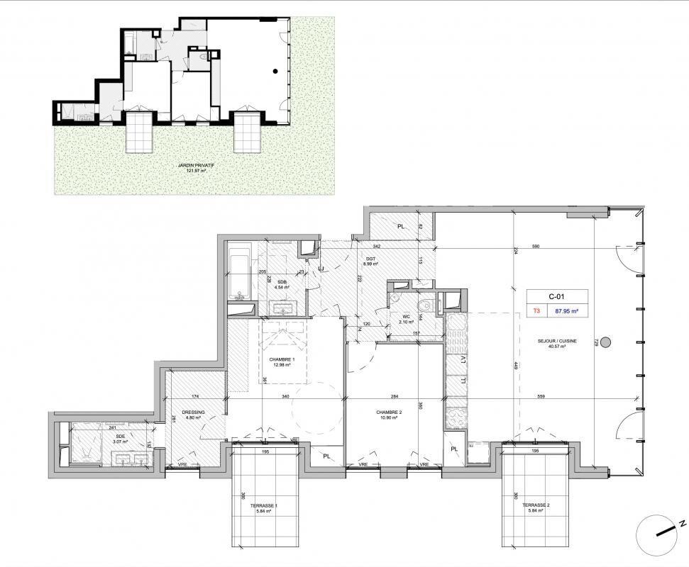 Appartement neuf 3 pièces 88 m²