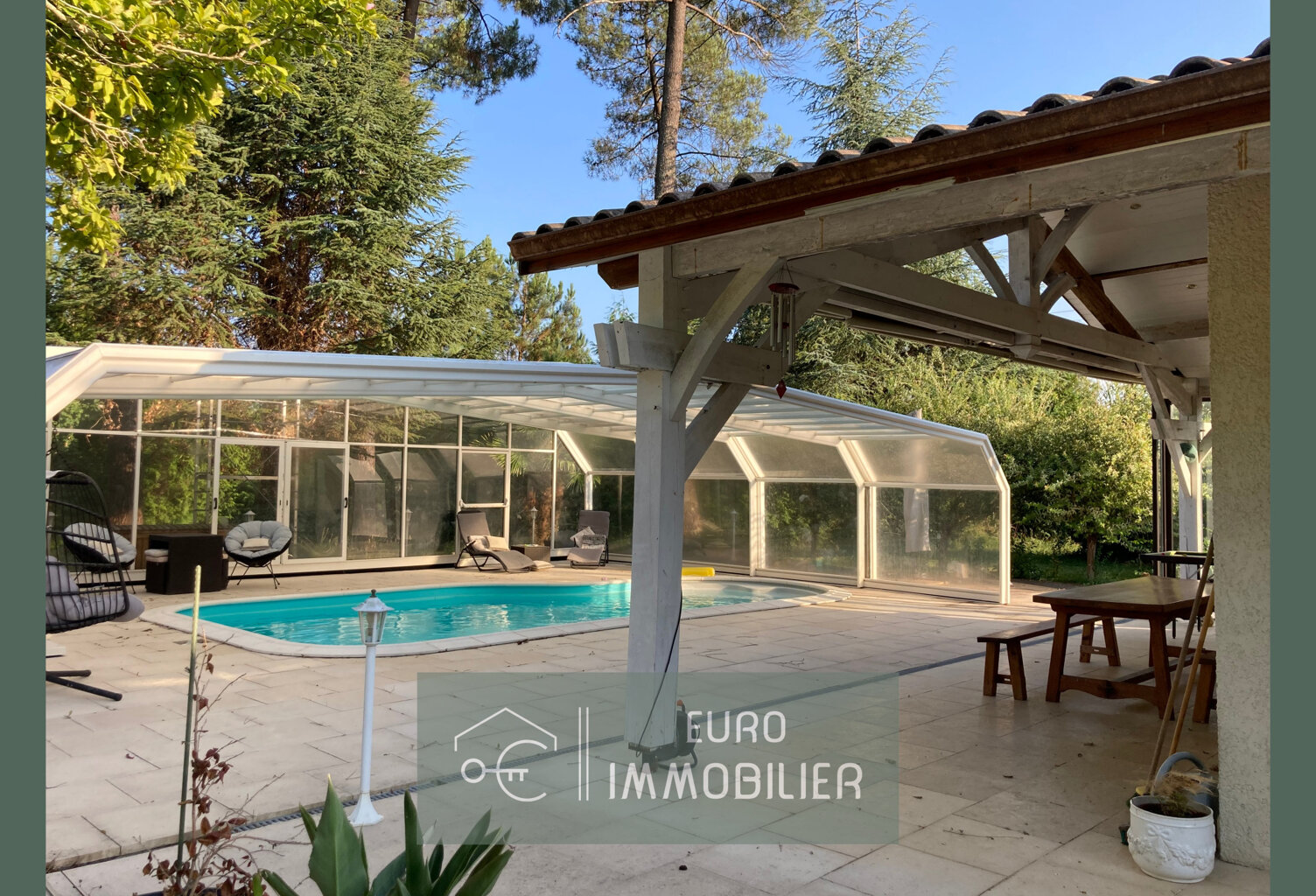 BAZAS - 9000M2 - PLAIN-PIED - 3 CHAMBRES - PISCINE - DOUBLE — photo 1