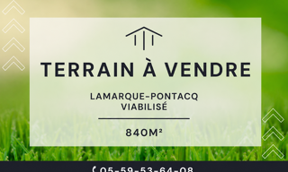 Terrain  840 m² à vendre à Lamarque-Pontacq (65380)