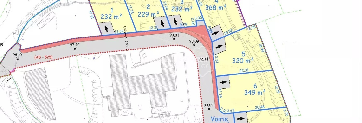 Terrain  368 m² à vendre à Châteauneuf-de-Gadagne (84470)