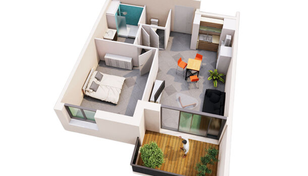 Appartement 2 pièces  à vendre Albi 81000