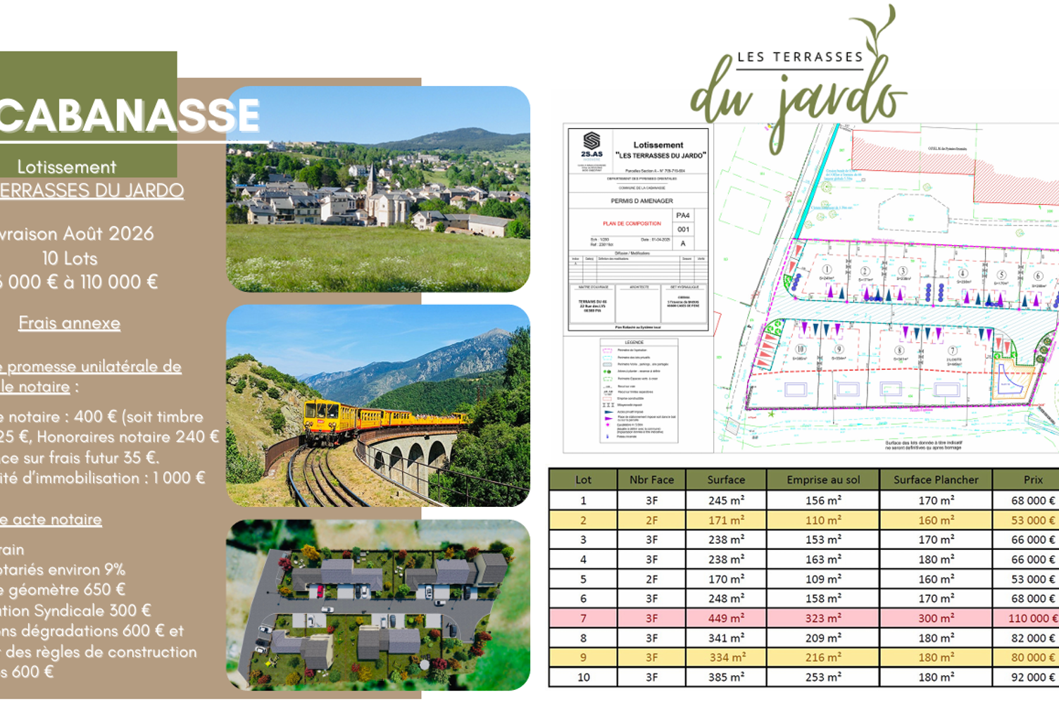 TERRAINS CONSTRUCTIBLES LA CABANASSE — photo 1