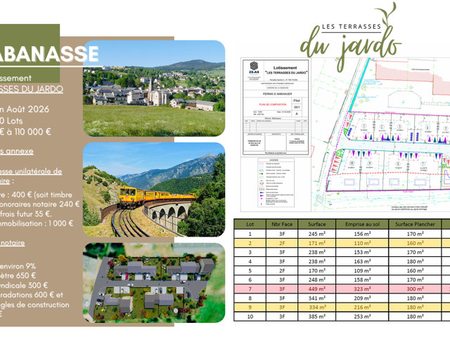 TERRAINS CONSTRUCTIBLES LA CABANASSE — photo du bien
