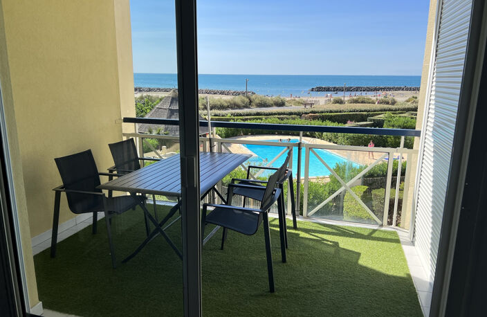 ACHAT CAP D'AGDE SECTEUR ROCHELONGUE SUPERBE T4 VUE MER AVEC — photo 2