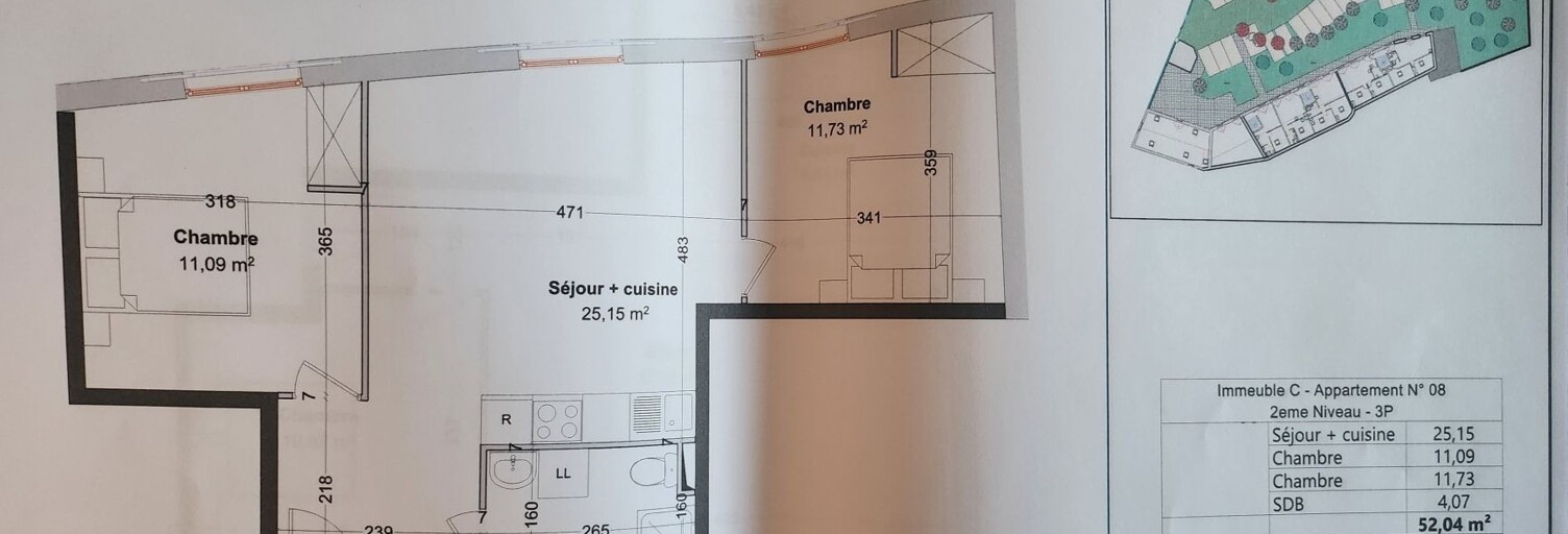 Appartement 3 Pièces 52 m² à vendre à Étampes (91150)