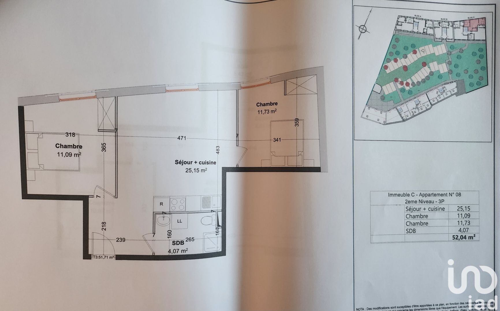 Appartement à vendre, 3 pièces, 52 m², Étampes