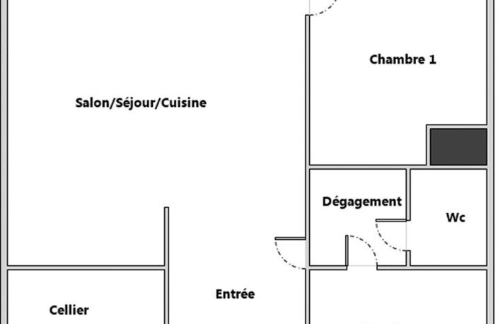 Vente appartement 2 pièces 32 m² Mons-en-Barœul (59370) — photo 2