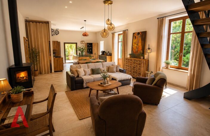 Maison Vigneronne de Charme 4 chambres + 4 Appartements à Rénover  Projet Immobilier Rare à Gabian, Jardin 400 m², 2 Garages  399.000  — photo 2