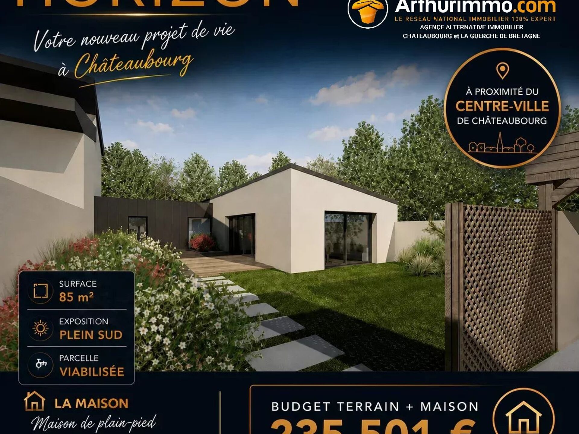 Maison 85 m² · à Châteaubourg · 85 m² · 235 501 €