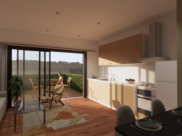 Maison neuve T4   Jardin, terrasse, parking   Saint-Denis-en — photo du bien