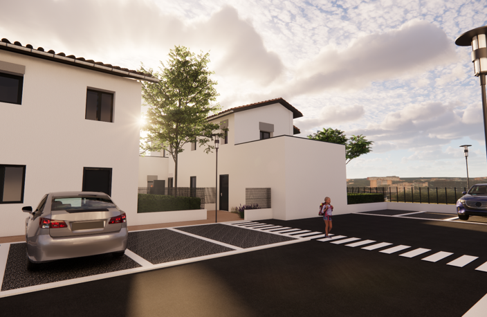 Maison neuve T4   Jardin, terrasse, parking   Saint-Denis-en — photo 3