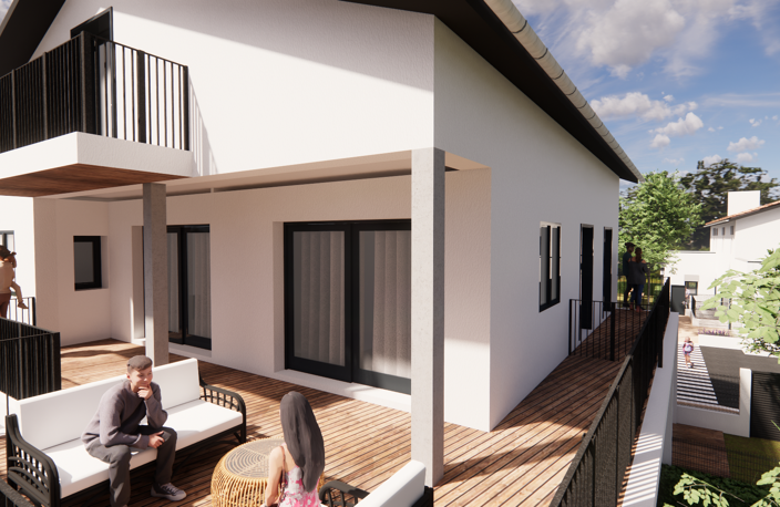 Maison neuve T4   Jardin, terrasse, parking   Saint-Denis-en — photo 4