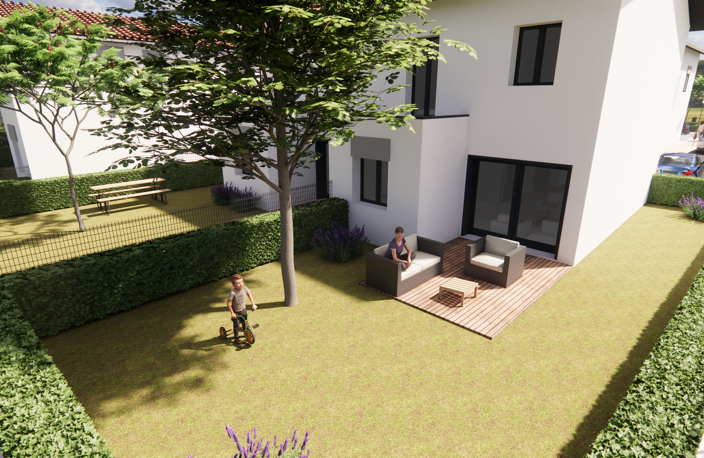 Maison neuve T4   Jardin, terrasse, parking   Saint-Denis-en — photo 5