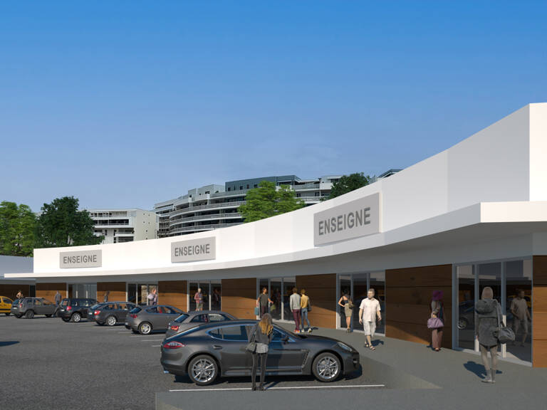 Locaux commerciaux neufs, CANET 300m2 divisibles à louer. — photo 1