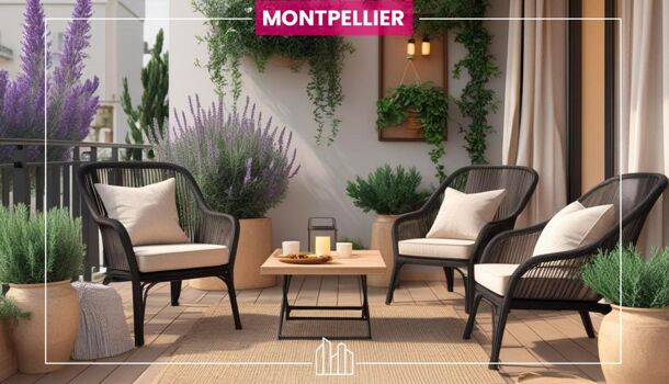 Appartement 3 pièces  à vendre Montpellier 34000