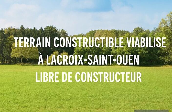 À vendre – Terrain constructible viabilisé de 715 m² à Lacroix-Saint-Ouen (60) — photo 2