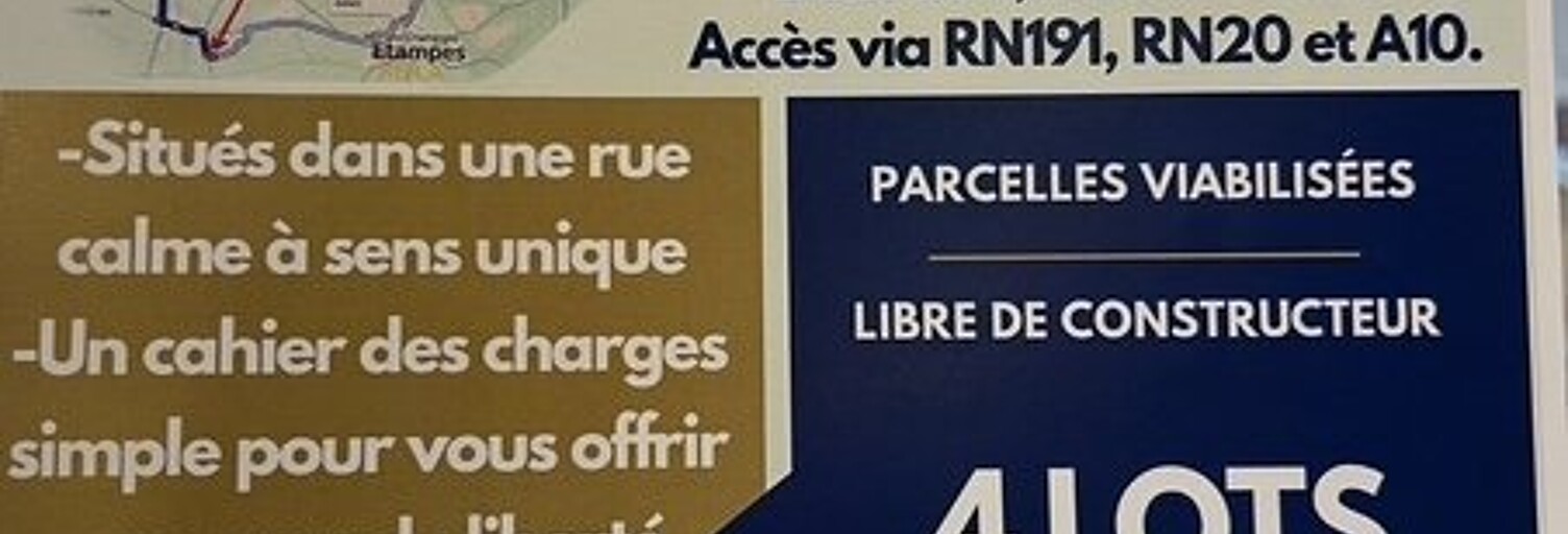 Terrain  697 m² à vendre à Saint-Escobille (91410)