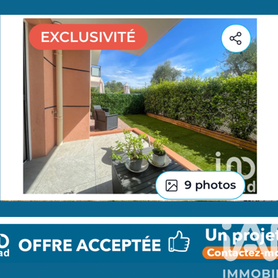 Appartement 2 pièces 210000 €