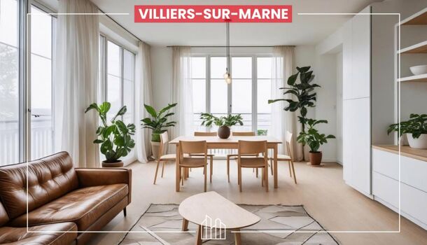 Appartement 4 pièces  à vendre Villiers-sur-Marne 94350