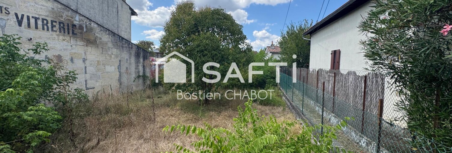 Terrain  269 m² à vendre à Bordeaux (33200)