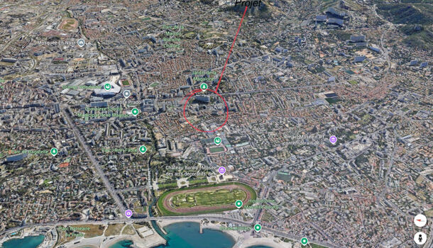 Appartement 2 pièces  à vendre Marseille 8eme 13008