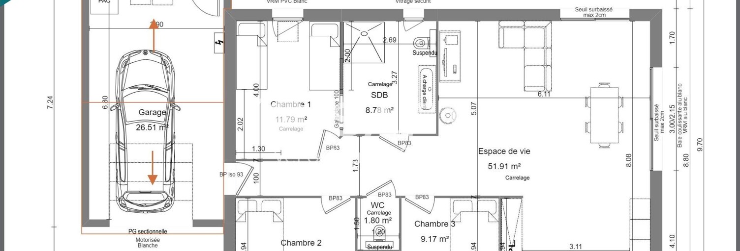 Maison 4 Pièces 98 m² à vendre à Hermanville-sur-Mer (14880)