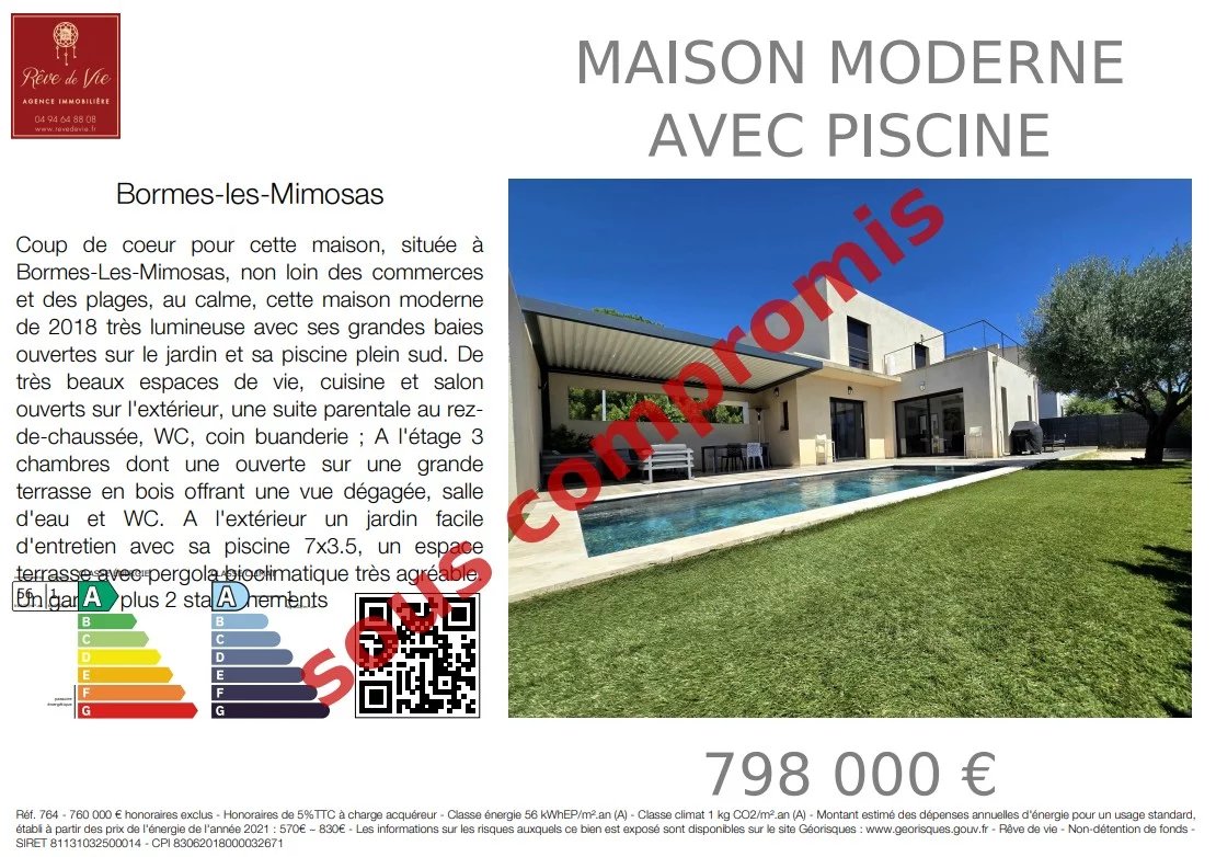 Villa / Maison  T5 à vendre Bormes-les-Mimosas 83230