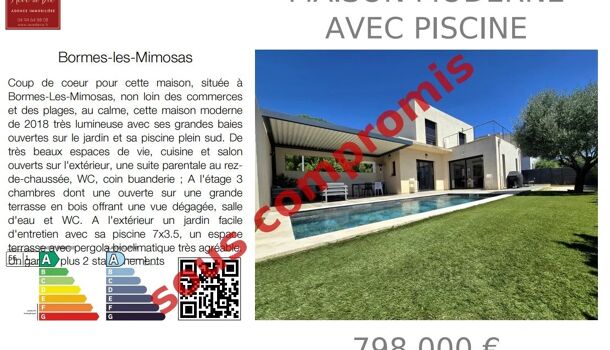 Villa / Maison 5 pièces  à vendre Bormes-les-Mimosas 83230