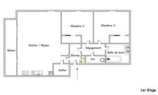 Appartement 3 Pièces 73 m² à vendre à Mionnay (01390)