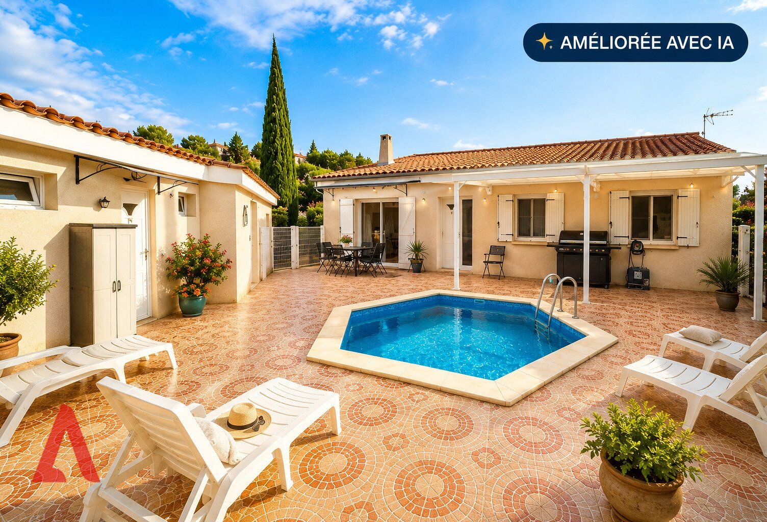 Coup de cur à Margon : villa avec piscine, jardin et logement indépendant  315 000  — photo 1