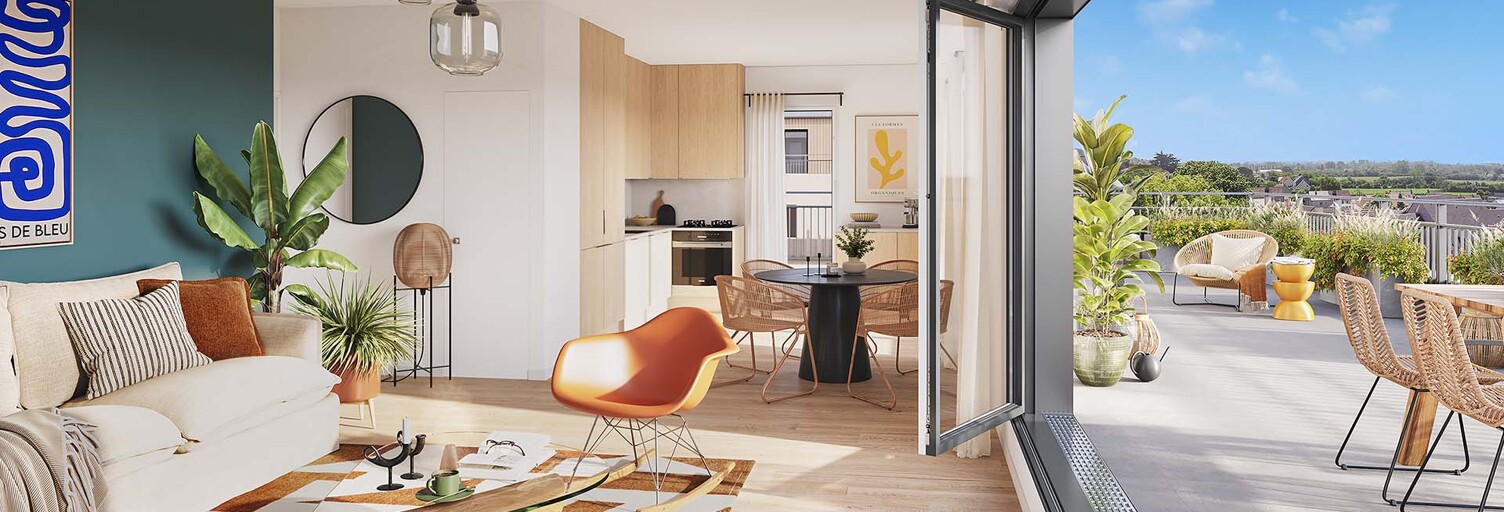 Appartement neuf T2, T3 Pièce 41 à 64 m² à vendre à Barneville-Carteret (50270)