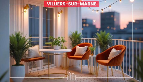 Appartement 3 pièces  à vendre Villiers-sur-Marne 94350
