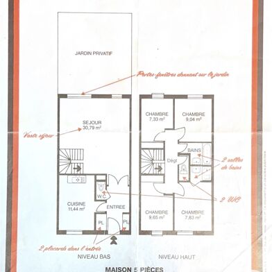 Maison 5 pièces 229000 €