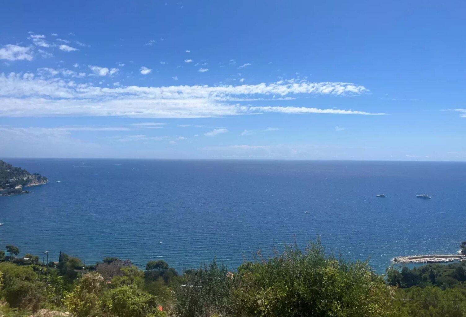 Eze bord de Mer, terrain avec permis de construire accordé — photo 1