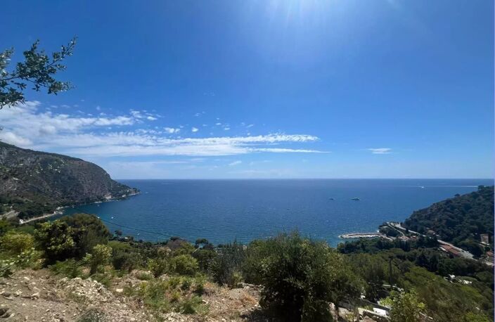 Eze bord de Mer, terrain avec permis de construire accordé — photo 2
