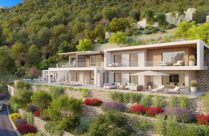 Eze bord de Mer, terrain avec permis de construire accordé — photo 3
