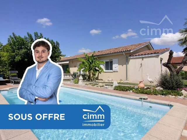 Villa de plain-pied avec piscine à Saint-Uze — photo du bien
