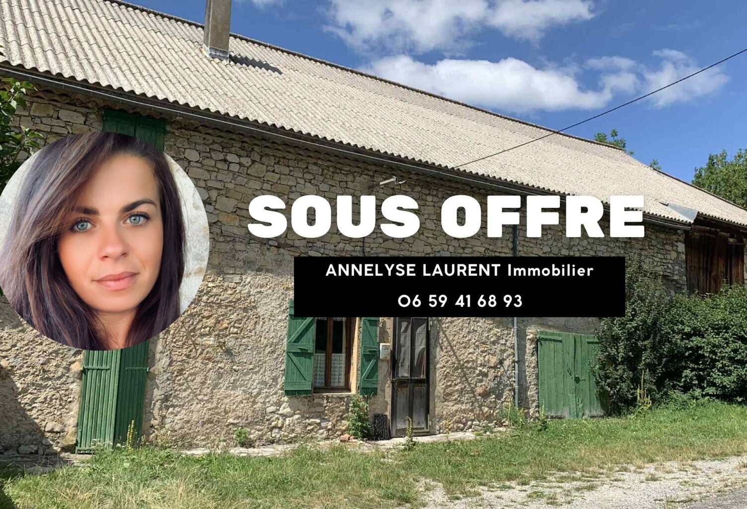 À vendre – Corps de ferme mitoyen à rénover – Lus-la-Croix-Haute (26620) — photo 1