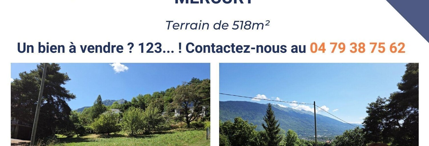 Terrain  518 m² à vendre à Mercury (73200)