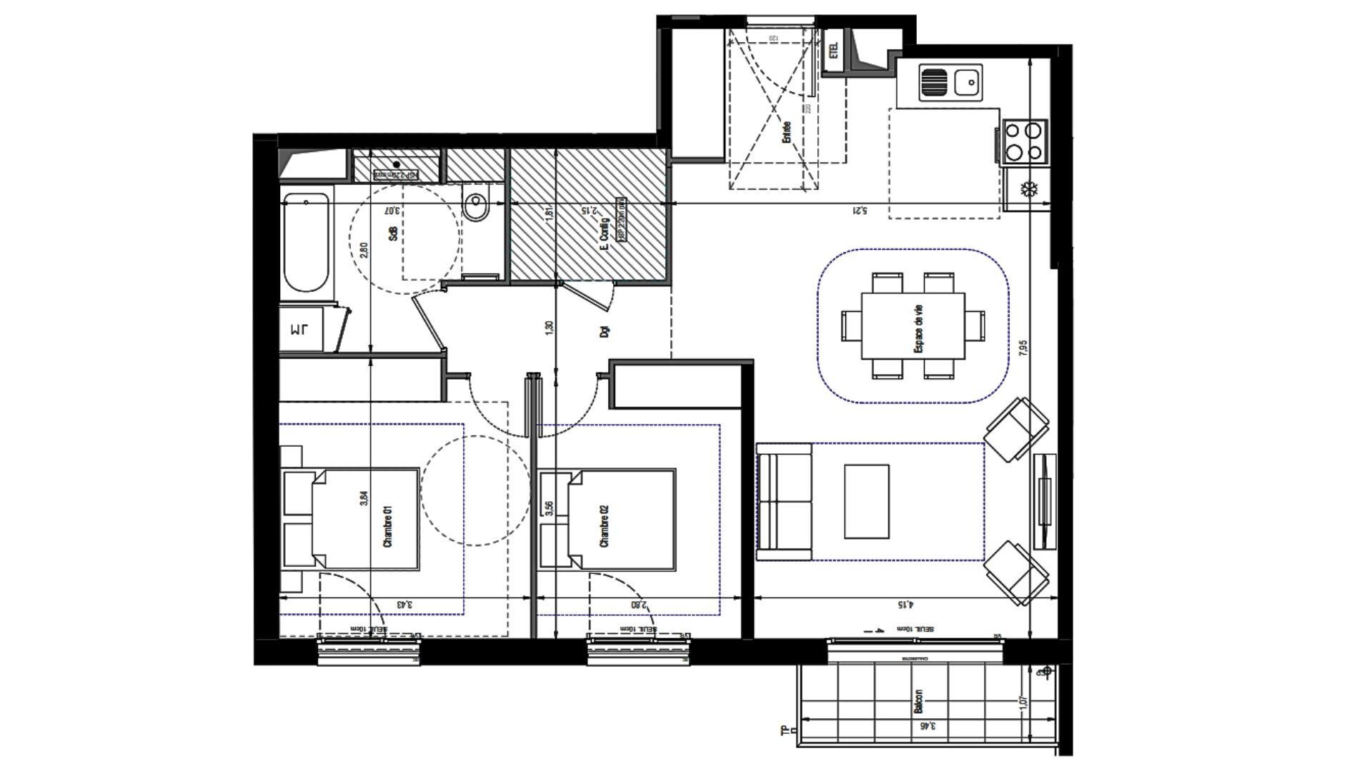 Vente Appartement 3 pièces - Photo 4