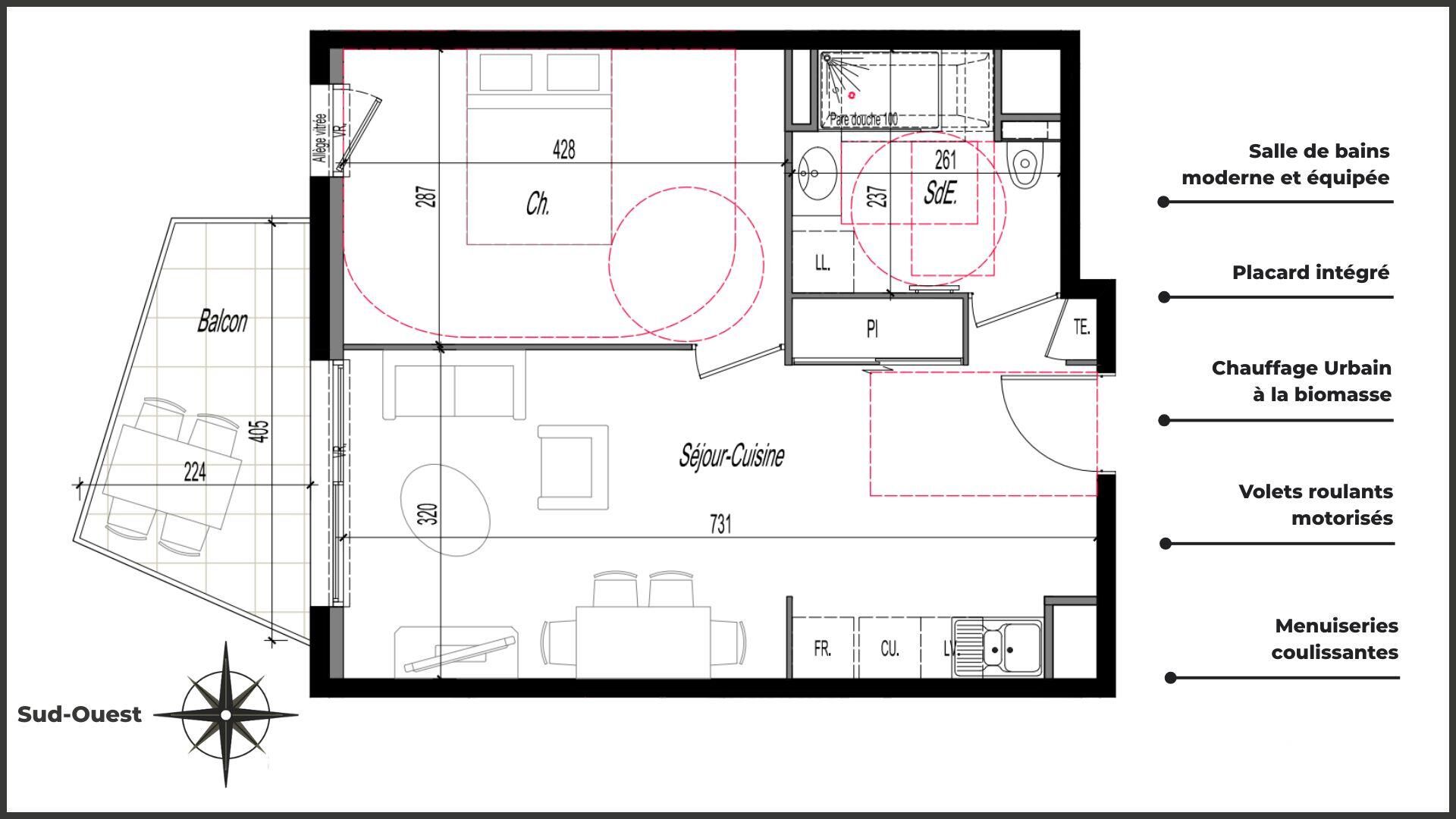 Vente Appartement 2 pièces - Photo 4