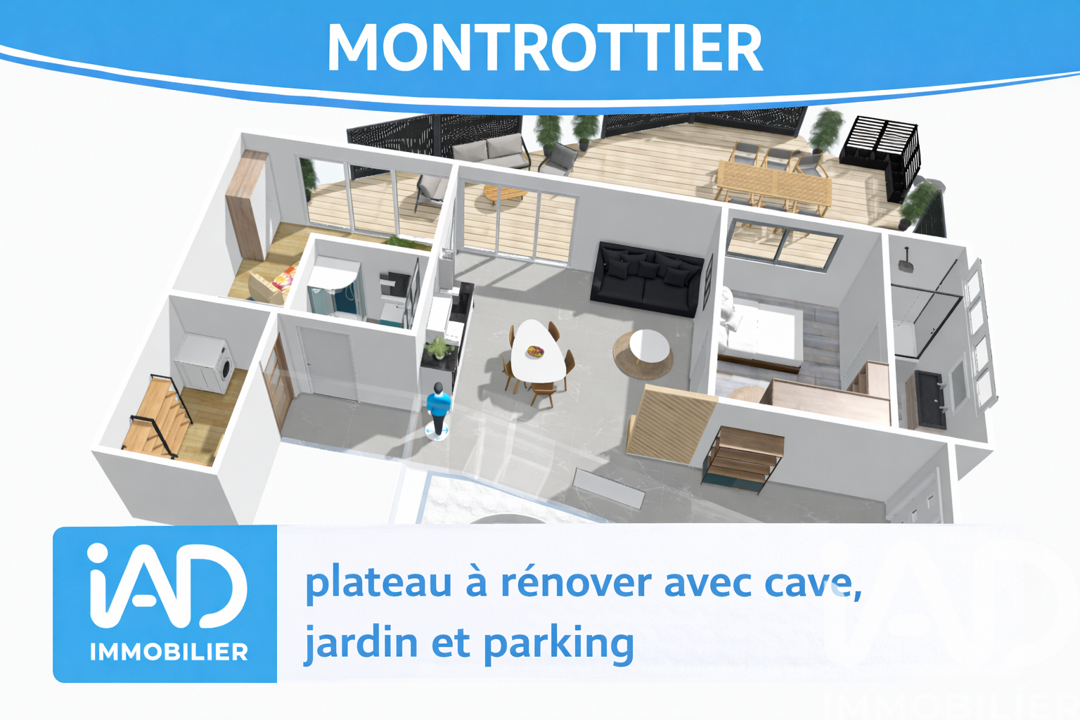Montrottier - 81m² - 3p. - 2ch.
