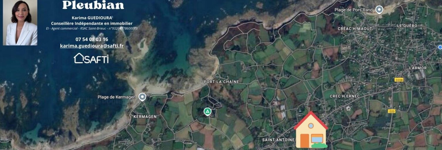Terrain  1086 m² à vendre à Pleubian (22610)