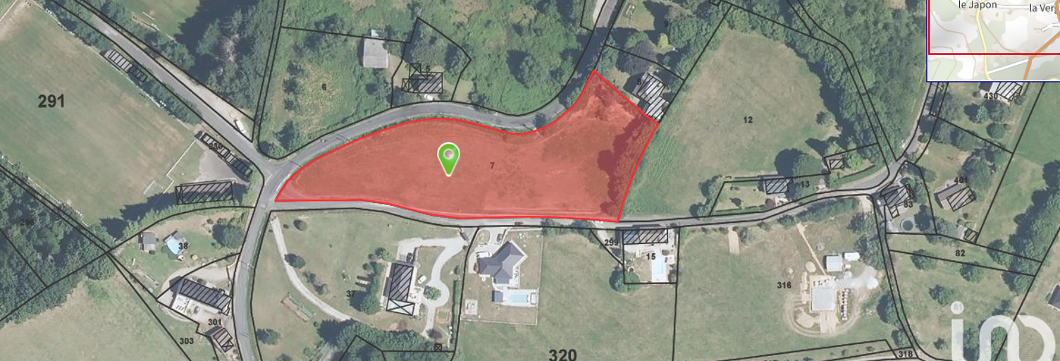 Terrain  1385 m² à vendre à Beynat (19190)