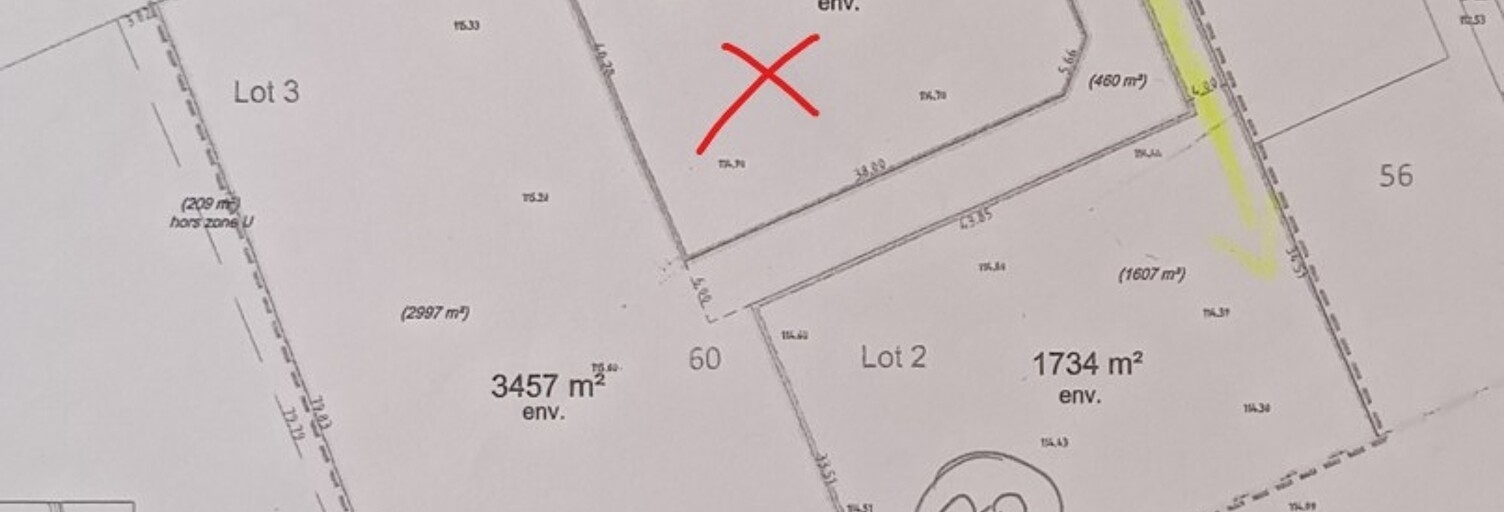 Terrain  1694 m² à vendre à Vaudesincourt (51600)