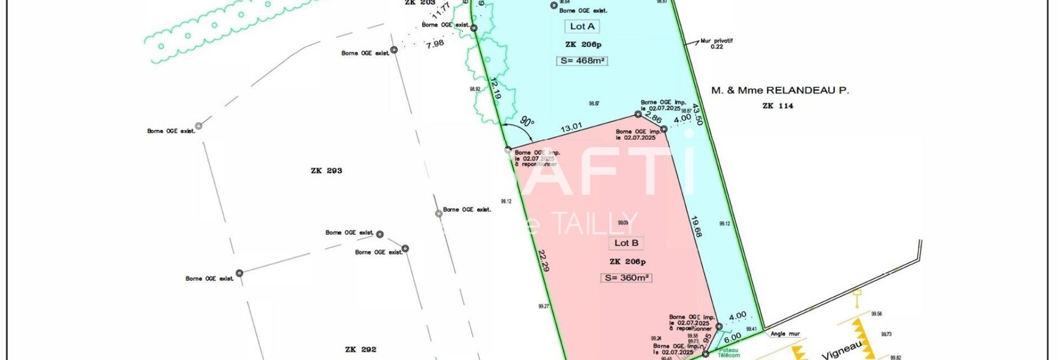 Terrain  468 m² à vendre à Saint-Mars-de-Coutais (44680)