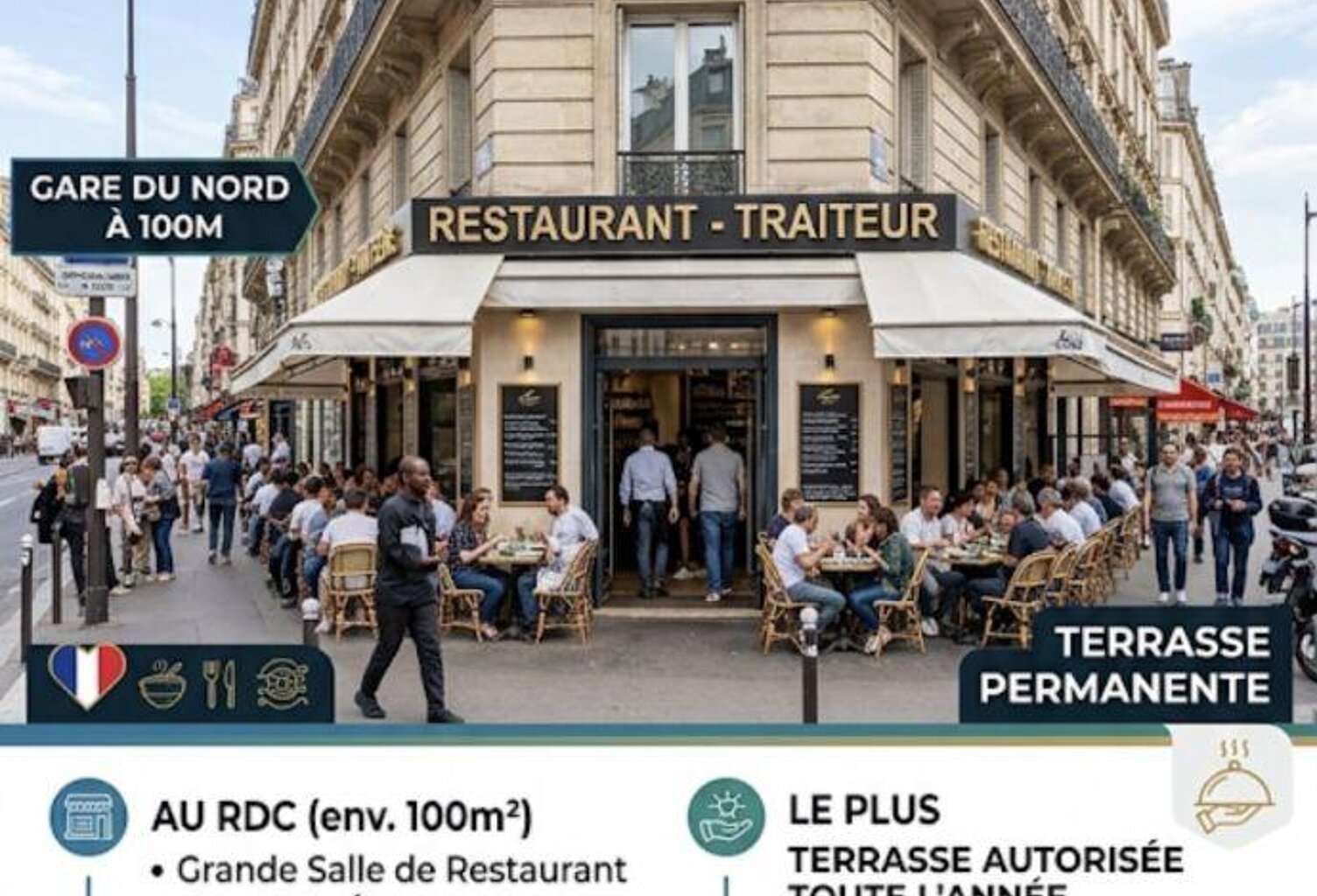 Vente Restaurant 192 m&sup2; — photo 1