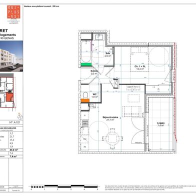 Appartement 2 pièces 248000 €